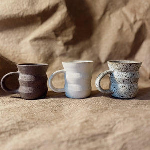 Handmade Ceramic Angled Cortado Mug