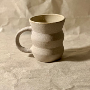 Handmade Ceramic Angled Cappuccino Mug