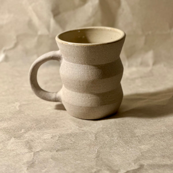 Handmade Ceramic Angled Cappuccino Mug