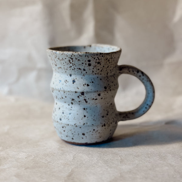 Handmade Ceramic Angled Cappuccino Mug