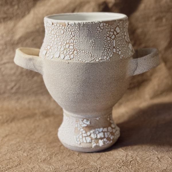 Crackle Grecian Vase