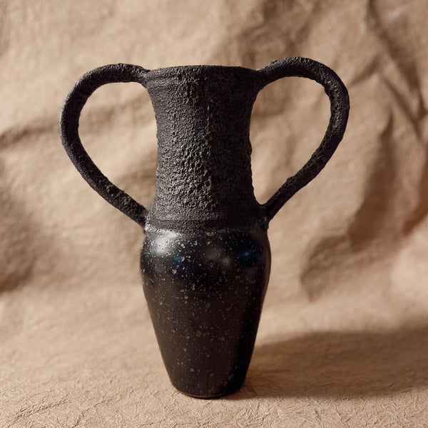 Black Lava Vase no.8