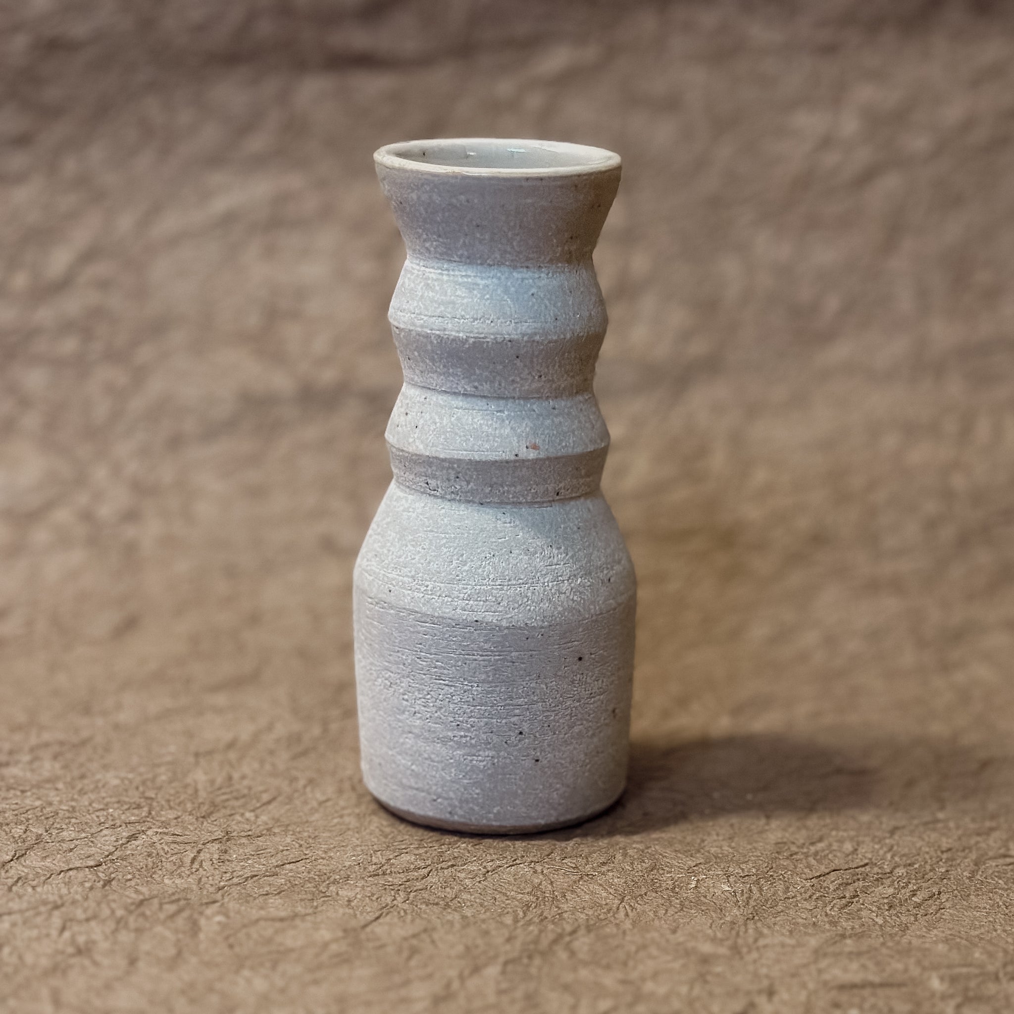 Vase No. 1-Handmade Angled Ceramic Vase in White