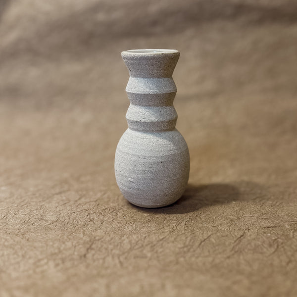 Vase No. 3-Handmade Angled Ceramic Vase in White